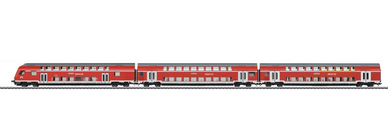 Märklin 43570 Regio DB Bi-Level Commuter Car Set