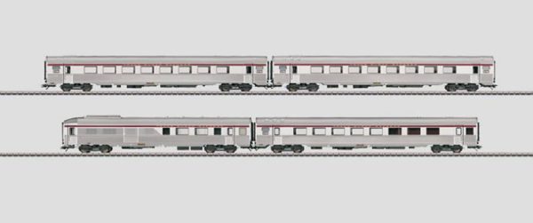 Märklin 41874 L'Oiseau Bleu PBA TEE Express Train Passenger Car Set