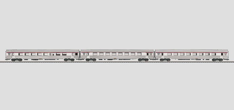 Märklin 41875 L'Oiseau Bleu PBA TEE Express Train Passenger Car Set