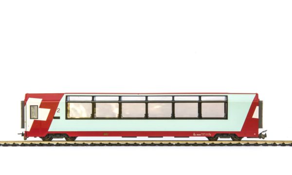 Bemo 3289 123 RhB Glacier Express 2nd Class Passenger Car