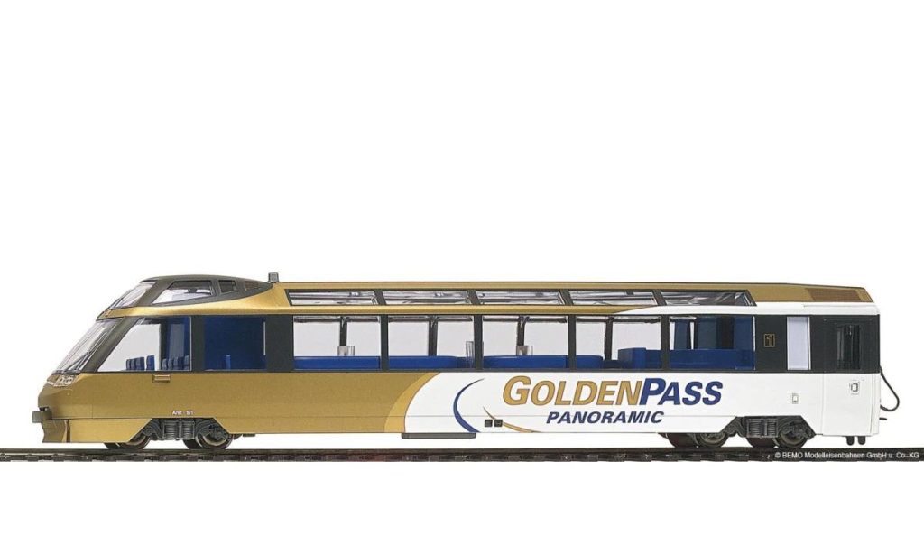 Bemo 3288 313 MOB Arst GoldenPass Panorama Control Car 1st Class