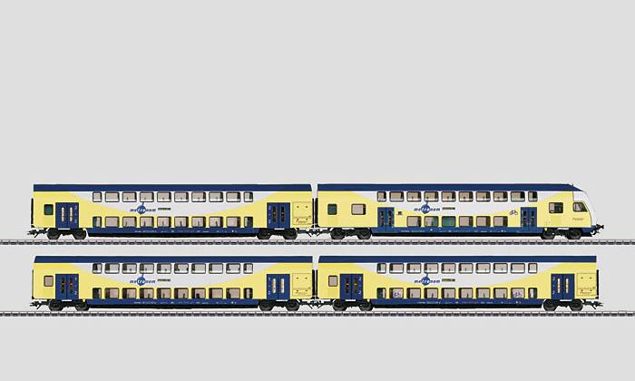 Märklin 43475 Metronom Bi-level Passenger Car Set